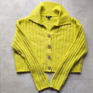 Wild Fable Lime Button-Up Cardigan